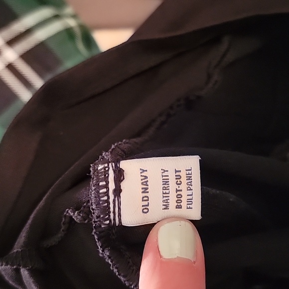 Old Navy Black Full Panel Maternity Boot Cut Cotton Dress Pants Size 20 GUC - Picture 6 of 7